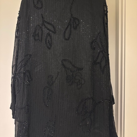 Vintage Never Worn Silk-Beaded Mandarin Collar Jacket 3X - Picture 5 of 8